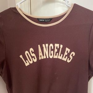 shein cropped los angeles top